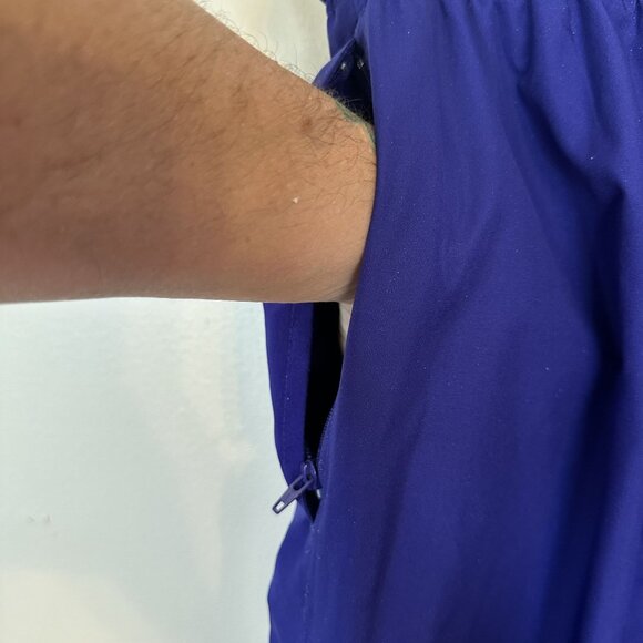 Vtg Asics Womens Tracksuit Purple Nylon Poly Medium Zip Up Pants 80s Fashion - Picture 9 of 16